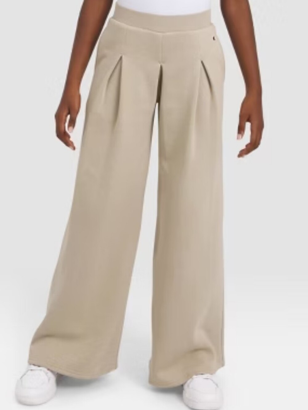 Girls Champion Pleated Wide-Leg Sweatpants